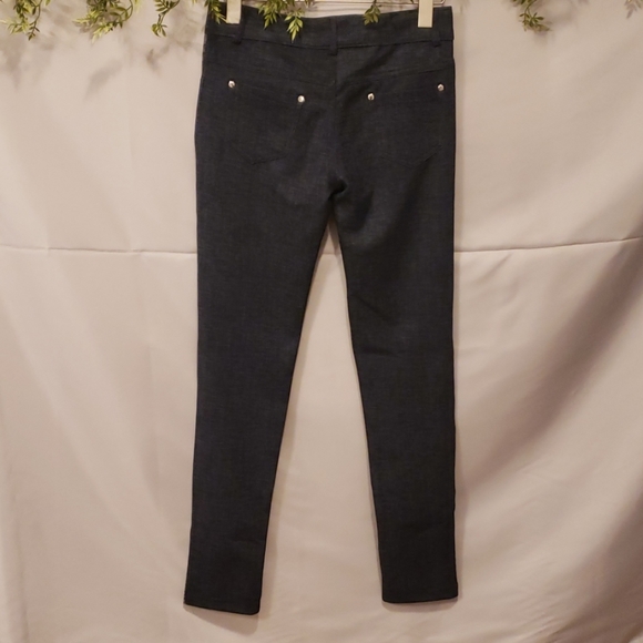 Houndstooth Plaid and Denim Jegging - Picture 4 of 9